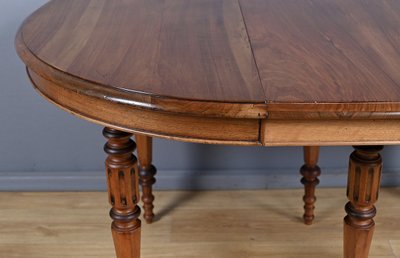 Table à Allonges en Noyer, style Louis-Philippe – Fin XIXe
