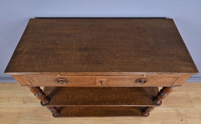 Sideboard aus Eiche, Stil Louis-Philippe – Ende des 19. Jahrhunderts