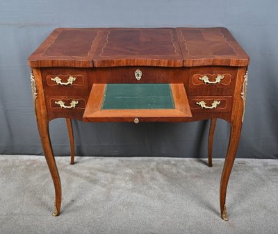 Toeletta in palissandro e intarsi in mogano, stile di transizione Luigi XV-Luigi XVI – Parte 2