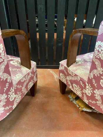 Paire de  Fauteuils  Art Déco 