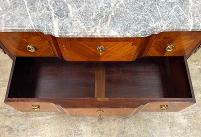Commode style transition en marqueterie estampillé FRANCOIS DAIDÉ