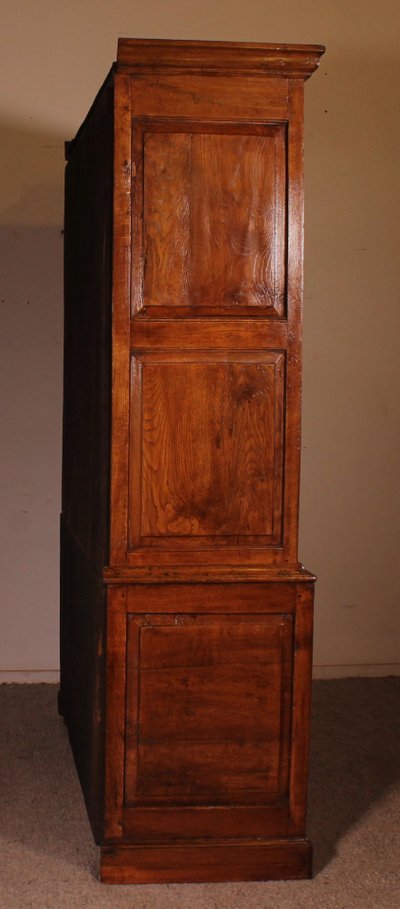 Pressa per lino in quercia del XVIII secolo