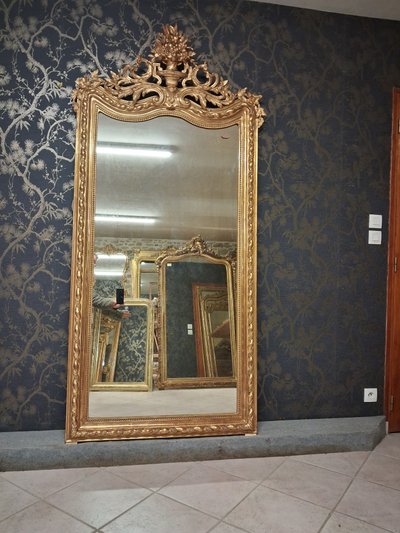 Specchio del XIX secolo, 2,15 m x 98 cm