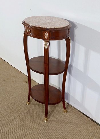 Small solid mahogany salon table, Louis XVI style - Early XXth century