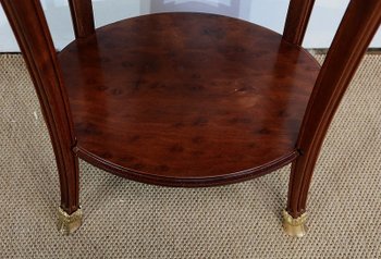  Small solid mahogany salon table, Louis XVI style - Early XXth century