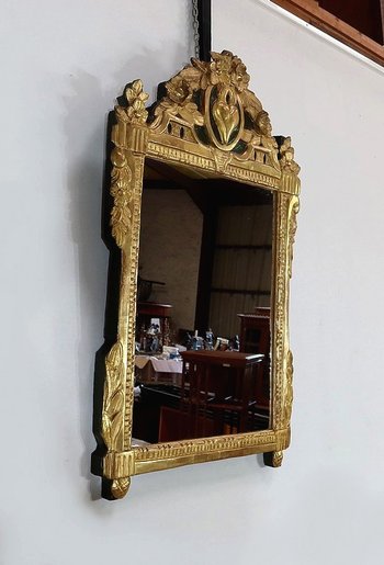  Gilded wood mirror, Louis XVI style - Early XXth century
