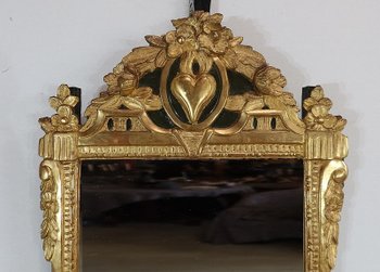  Gilded wood mirror, Louis XVI style - Early XXth century