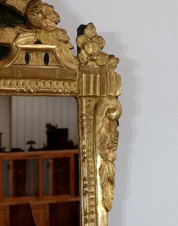  Gilded wood mirror, Louis XVI style - Early XXth century