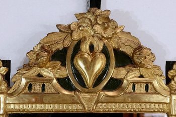  Gilded wood mirror, Louis XVI style - Early XXth century