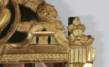  Gilded wood mirror, Louis XVI style - Early XXth century