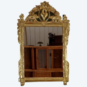  Gilded wood mirror, Louis XVI style - Early XXth century