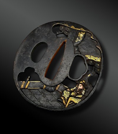 TSUBA Naga Maru Gata - Japon - Période Edo (1603-1868)