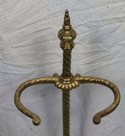 Serviteur de cheminée en bronze de style Louis XVI époque 19ème