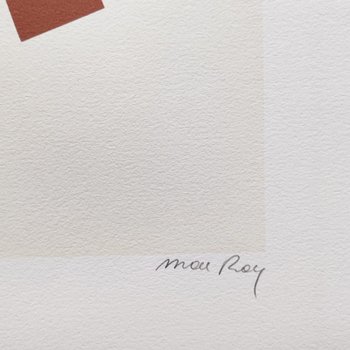 1970 Original Beautiful Man Ray "Concrete Mixer" Limited Edition Lithograph