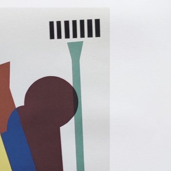 1970 Original Beautiful Man Ray "Concrete Mixer" Limited Edition Lithograph