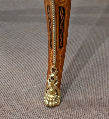 Table Violonée en bois précieux, époque Napoléon III – Milieu XIXe 
