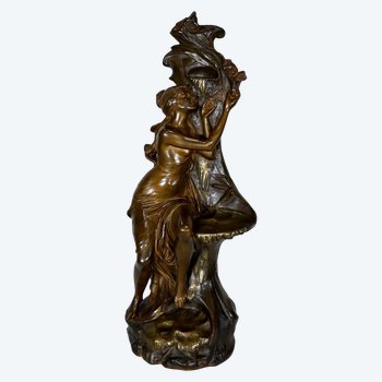 Wichtige Bronze "La Source", von E. Drouot - 1900