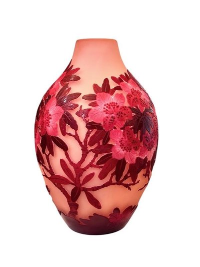 Emile Gallé Jugendstil-Vase "Rhododendron".