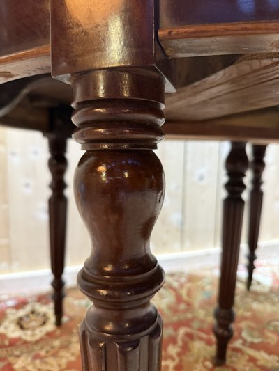 Louis Philippe oval mahogany dining table