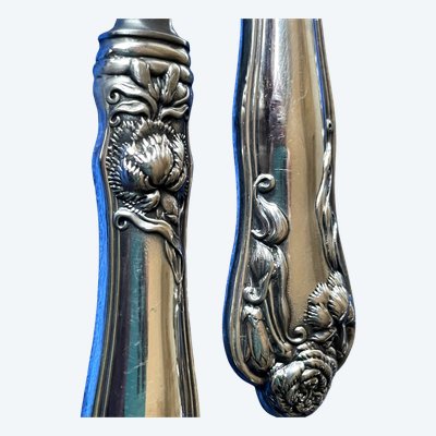 12 coltelli da tavola art nouveau.