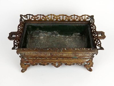 Napoleon III bronze planter
