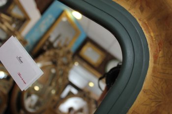 Louis Philippe Gold Leaf And Patina Mirror 77 X107 Cm