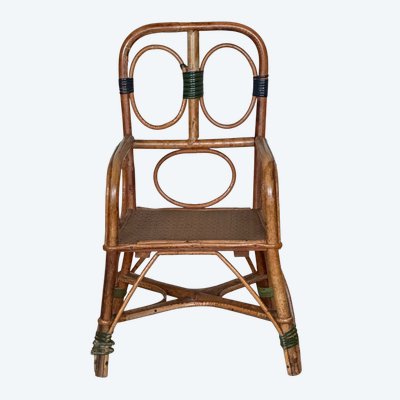 Fauteuil d’enfant en osier