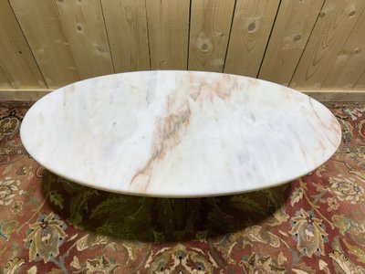 Table basse style scandinave marbre et zébrano