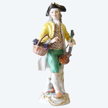 Statuetta in porcellana di Meissen della serie "Cries de Paris