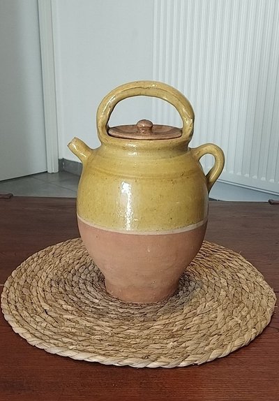 Jug, pitcher, earthenware jug, small water pitcher, glazed stoneware