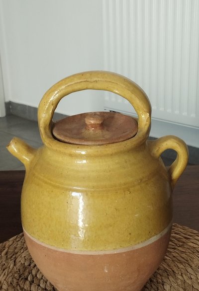 Jug, pitcher, earthenware jug, small water pitcher, glazed stoneware
