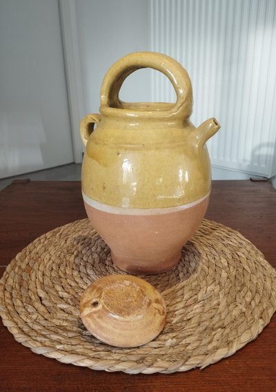 Jug, pitcher, earthenware jug, small water pitcher, glazed stoneware