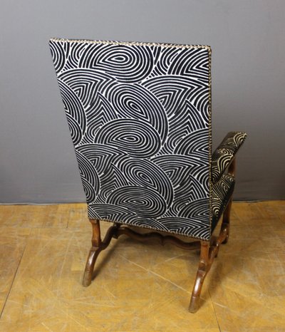 Fauteuil Louis XIV en noyer XVIII