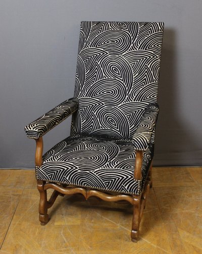 Fauteuil Louis XIV en noyer XVIII
