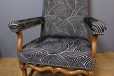 Fauteuil Louis XIV en noyer XVIII
