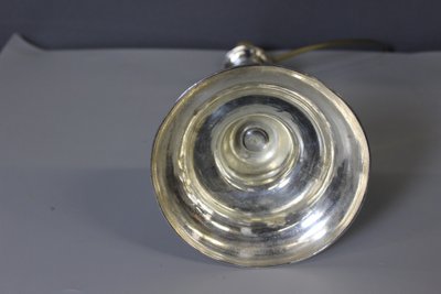 Pair of silvered bronze lamps circa 1830