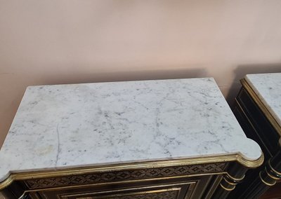 Pair of console-height furniture, Napoleon III period