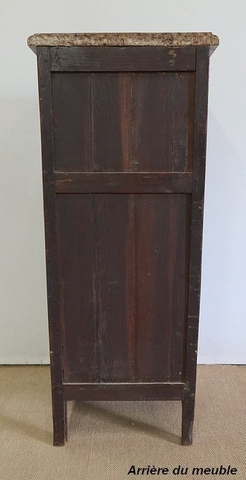 Kleine Chiffonnier aus Rosen- und Veilchenholz, gestempelt "Boudin", Übergangszeit Louis XIV / Louis XV - 1760