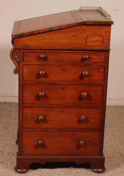 regency mahagoni davenport circa 1810 mit mechanismus