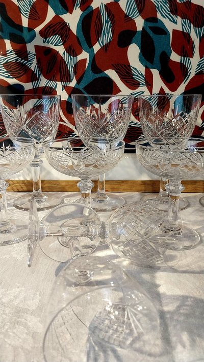 Set di bicchieri di cristallo Saint-Louis