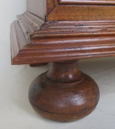 Walnut armoirette, 17th century.
