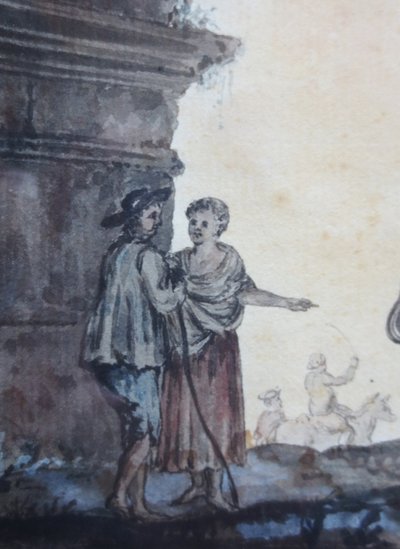 Arc de Constantin, Rome, suiveur d' Hubert Robert. 