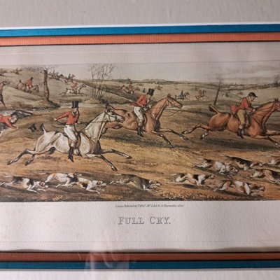 Gravure Ancienne Encadrée Par H. Alken, Scène De Chasse à Courre Anglaise, 1830