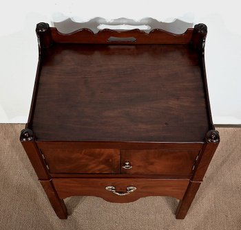 Montauban de Voyage in solid Cuban mahogany - Late 18th century