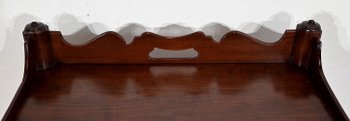 Montauban de Voyage in solid Cuban mahogany - Late 18th century