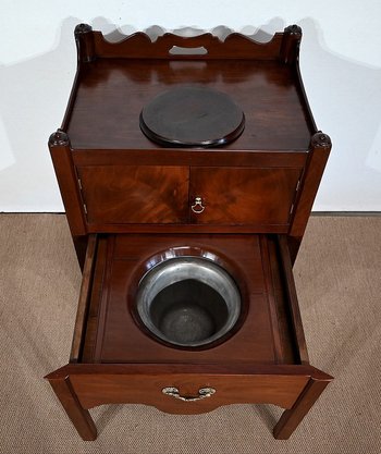 Montauban de Voyage in solid Cuban mahogany - Late 18th century