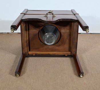 Montauban de Voyage in solid Cuban mahogany - Late 18th century