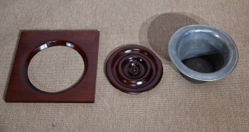 Montauban de Voyage in solid Cuban mahogany - Late 18th century