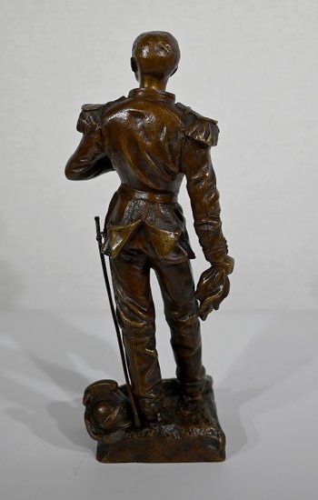 Bronzo "L'Estafette" di C. Anfrie - XIX secolo