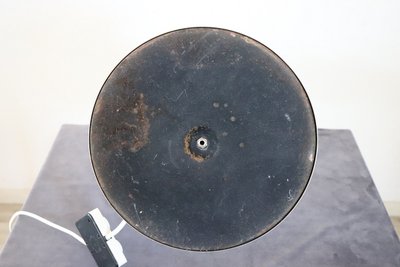 Große Tischlampe aus satiniertem Chromstahl von Goffredo Reggiani, Italien 1970er